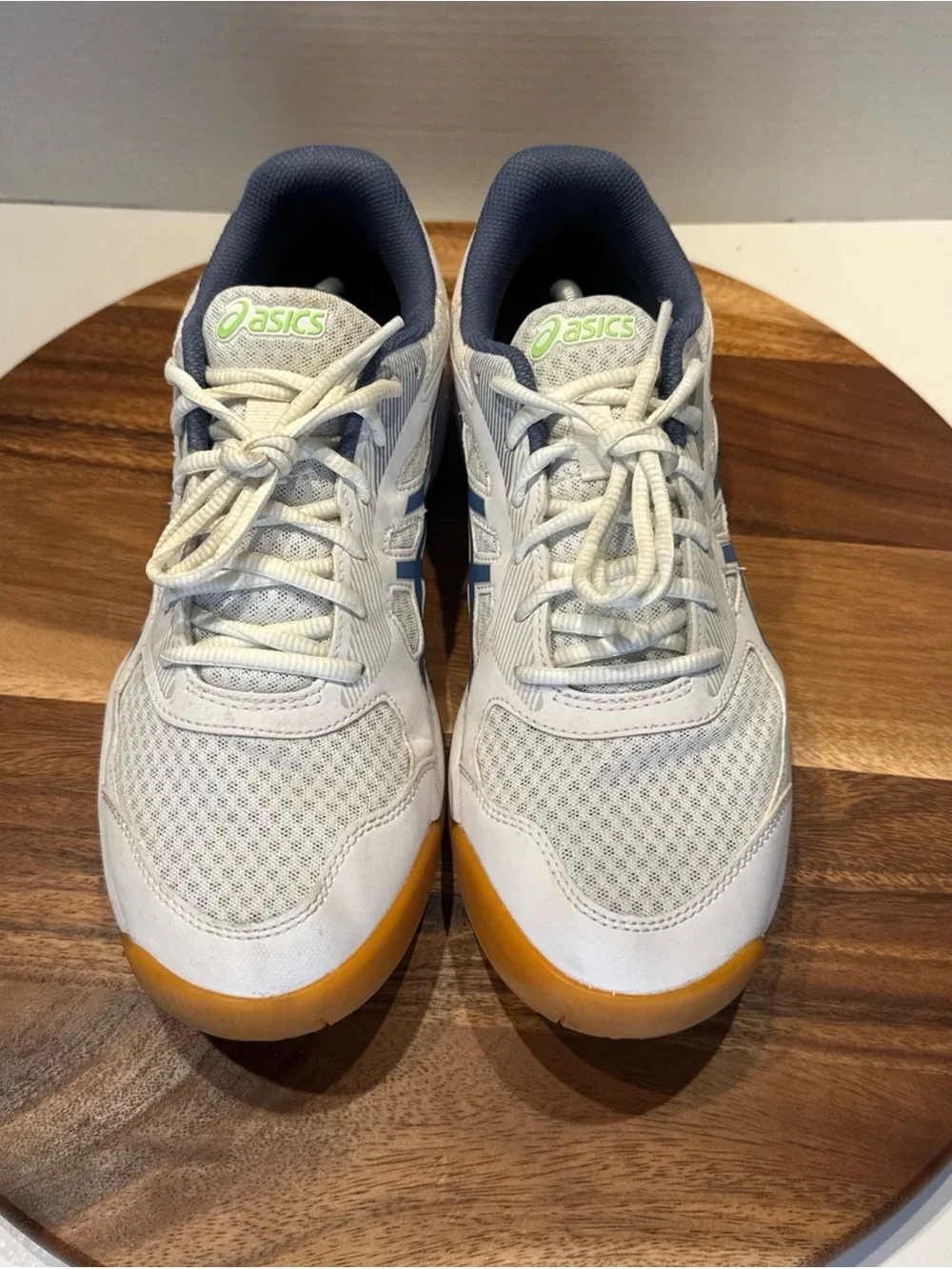 Asics Indoor Sport Shoes UPCOURT 5 White/Denim Blue 1071A086.104 Men’s Size 10.5